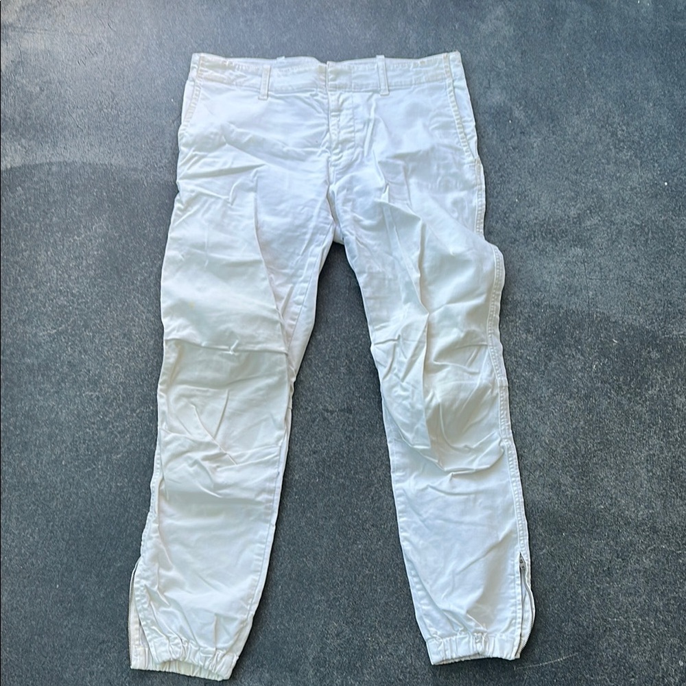 Nili Lotan White Chinos Relaxed Fit Cotton